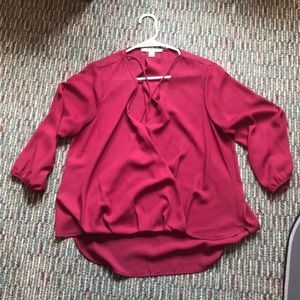 Cranberry Francesca’s Blouse